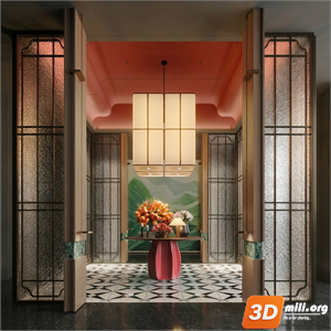 Lobby Decoration Skp Files 